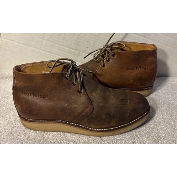 Red Wing Men\'s 595 Traction Tread Chukka Soft Toe Boot Size 7 D main image 12